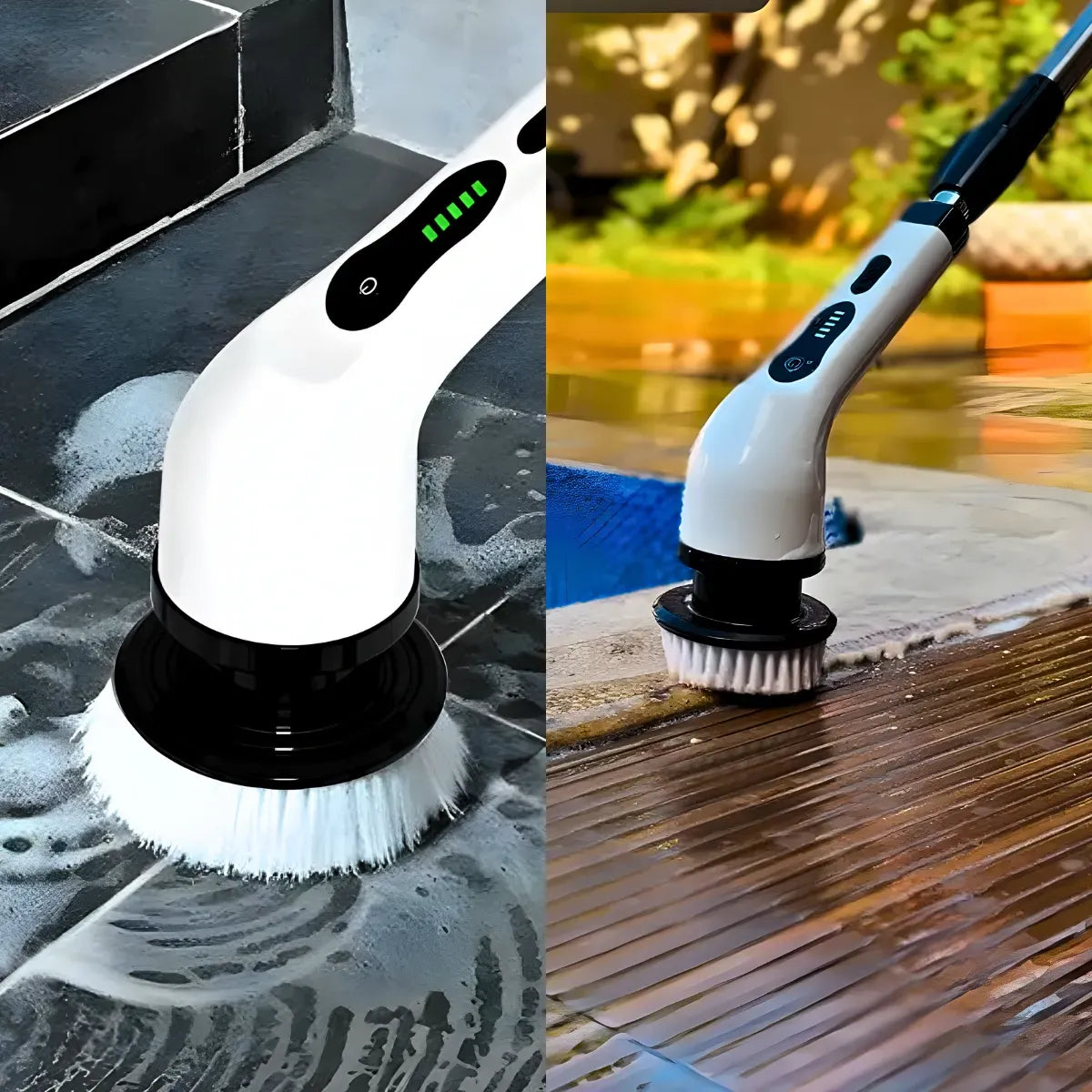Escova Eletrica 9 Em 1 com Cabo Alongador