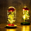 Rosa Eterna Encantada com Luz LED