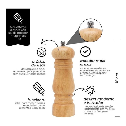 Moedor Elétrico De Sal Pimenta Temperos Condimentos Automático Com Ajuste de Moagem best
