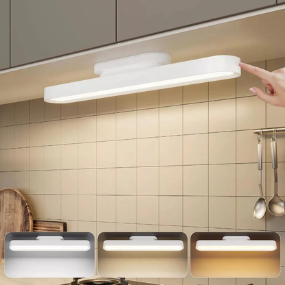 Luminária De Led Sobrepor Bastão Recarregável Sem Fio Com Suporte Magnético E Touch 3 cores com Controle Remoto