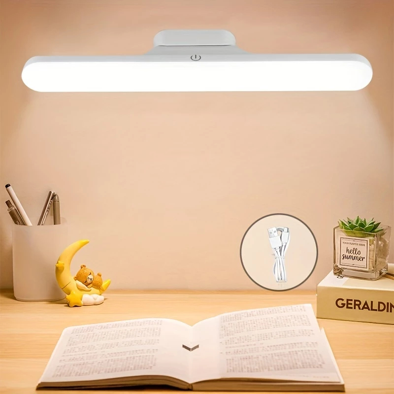 Luminária De Led Sobrepor Bastão Recarregável Sem Fio Com Suporte Magnético E Touch 3 cores com Controle Remoto