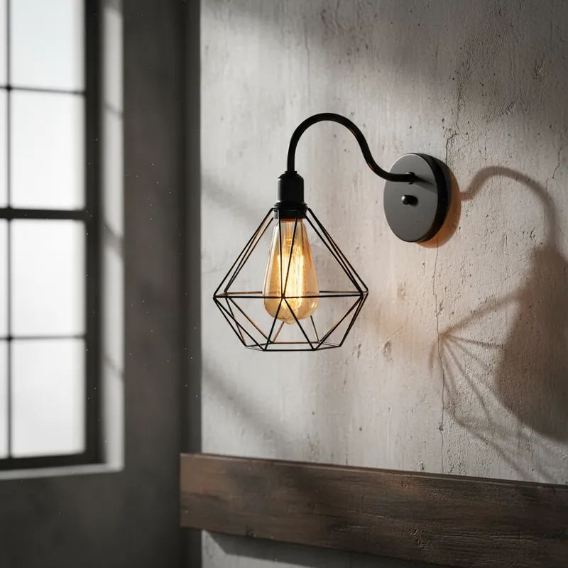 Luminária de Parede Arandela Retro Diamante