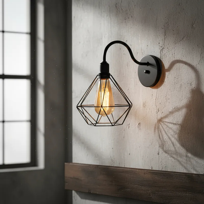 Luminária de Parede Arandela Retro Diamante