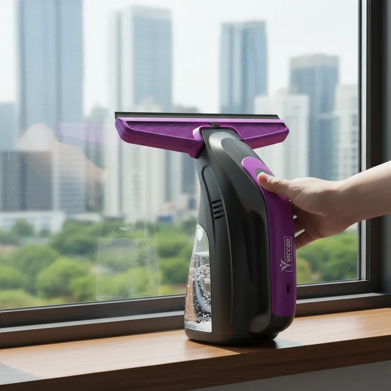 Limpador de vidro elétrico sem fio recarregável para janelas e box