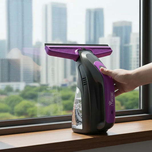 Limpador de vidro elétrico sem fio recarregável para janelas e box
