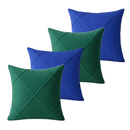 Kit 4 Capas de Almofada Drapeadas Copa do Mundo 45x45cm – Decoração Moderna e Premium