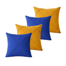 Kit 4 Capas de Almofada Drapeadas Copa do Mundo 45x45cm – Decoração Moderna e Premium