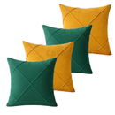 Kit 4 Capas de Almofada Drapeadas Copa do Mundo 45x45cm – Decoração Moderna e Premium