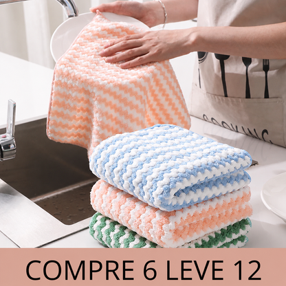 Pano mágico de limpeza multiuso reutilizável para limpar superfícies da casa