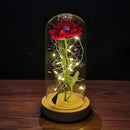 Rosa Eterna Encantada com Luz LED