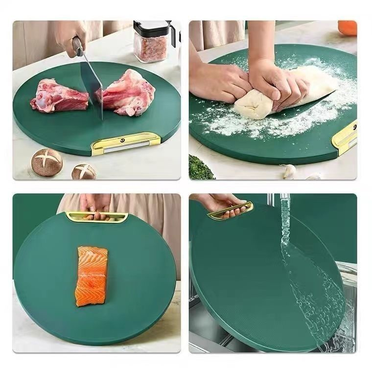Tábua De Corte Antibacteriana À Prova De Mofo 35cm Com Suporte Em Pé Para Cozinha