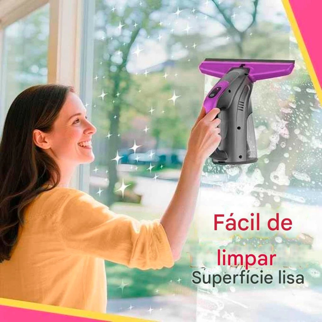 Limpador De Vidro Elétrico Sem Fio Recarregável